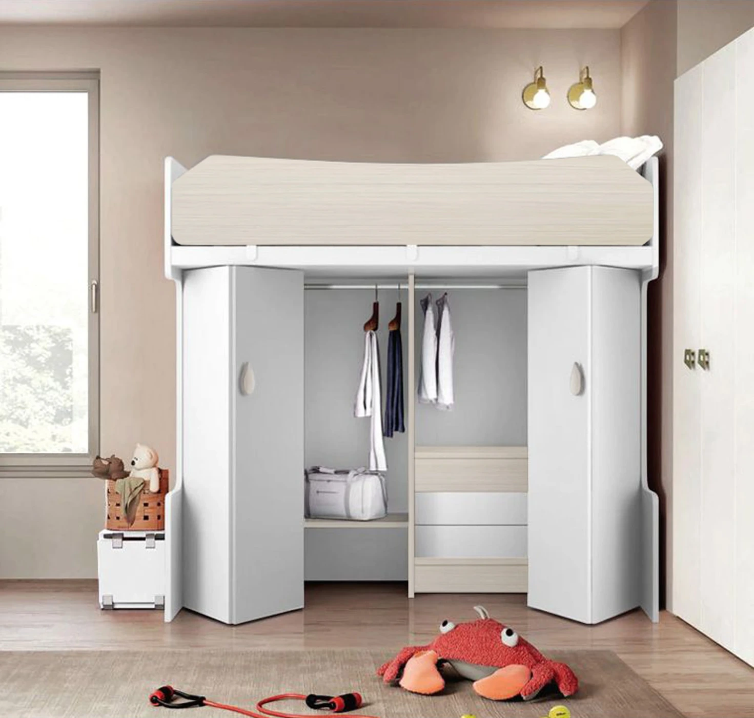 castello moderno con armadio