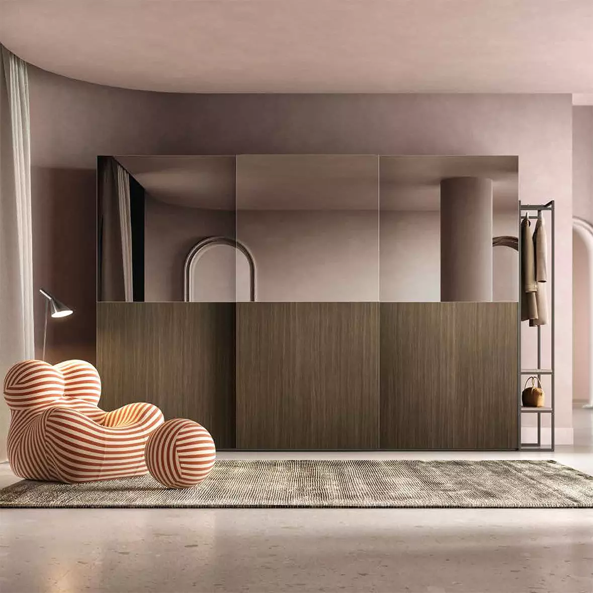 armadio frassino brunito