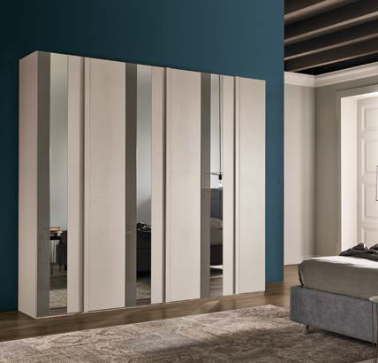 Camera da letto matrimoniale, finitura Cachemire e Grigio londra