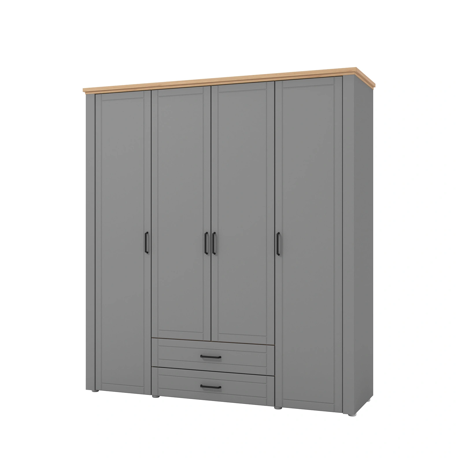 armadio grafite e rovere