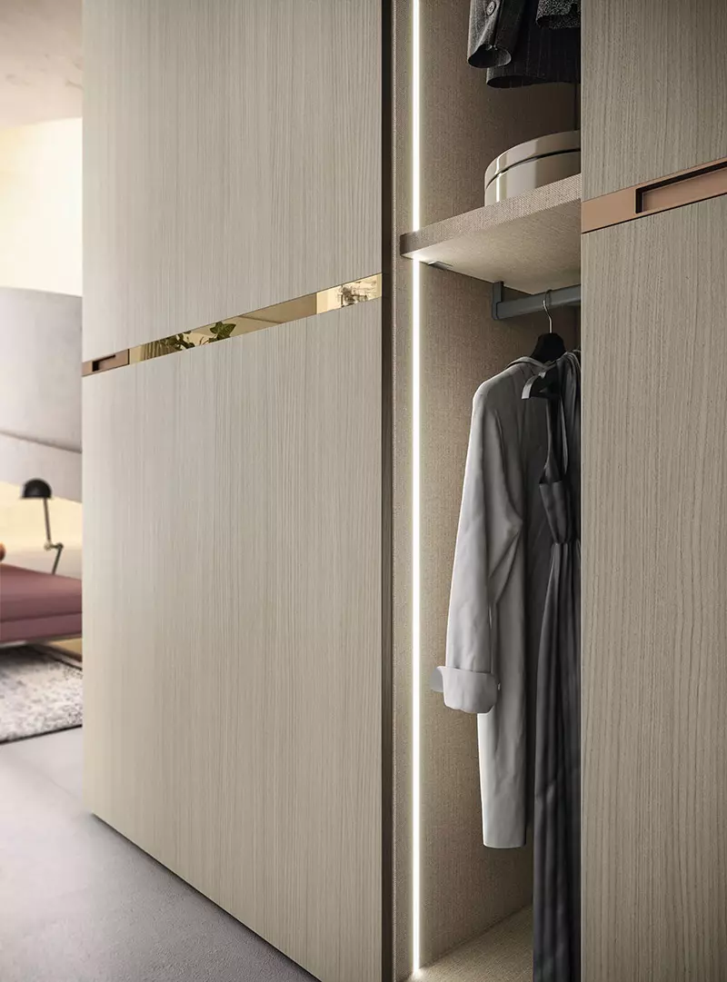 armadio scorrevole frassinato cenere