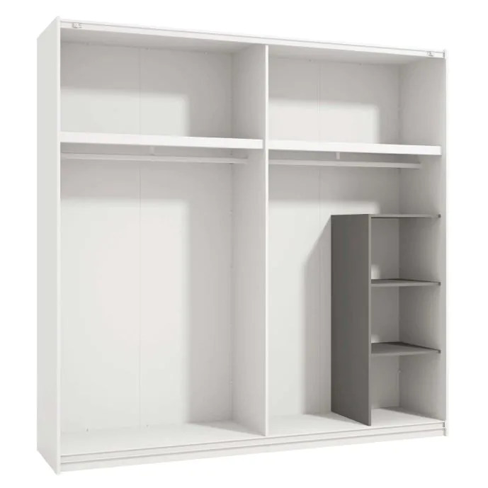 Armadio scorrevole con specchio stile industry