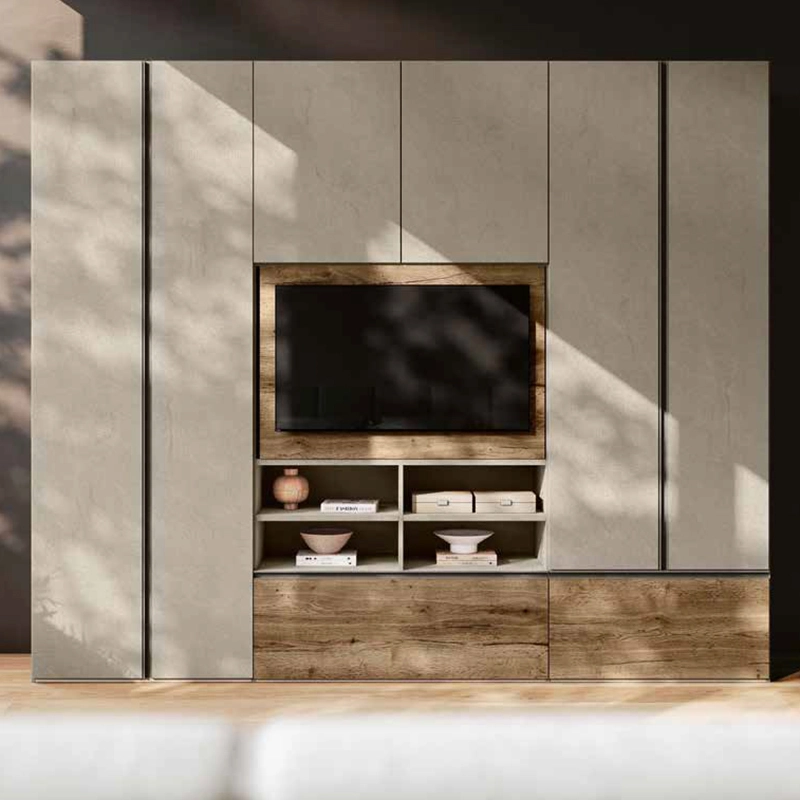 armadio vano tv in legno