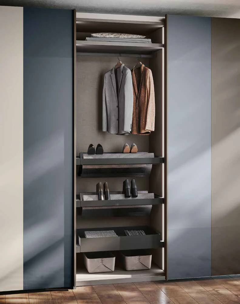 armadio scorrevole laccato