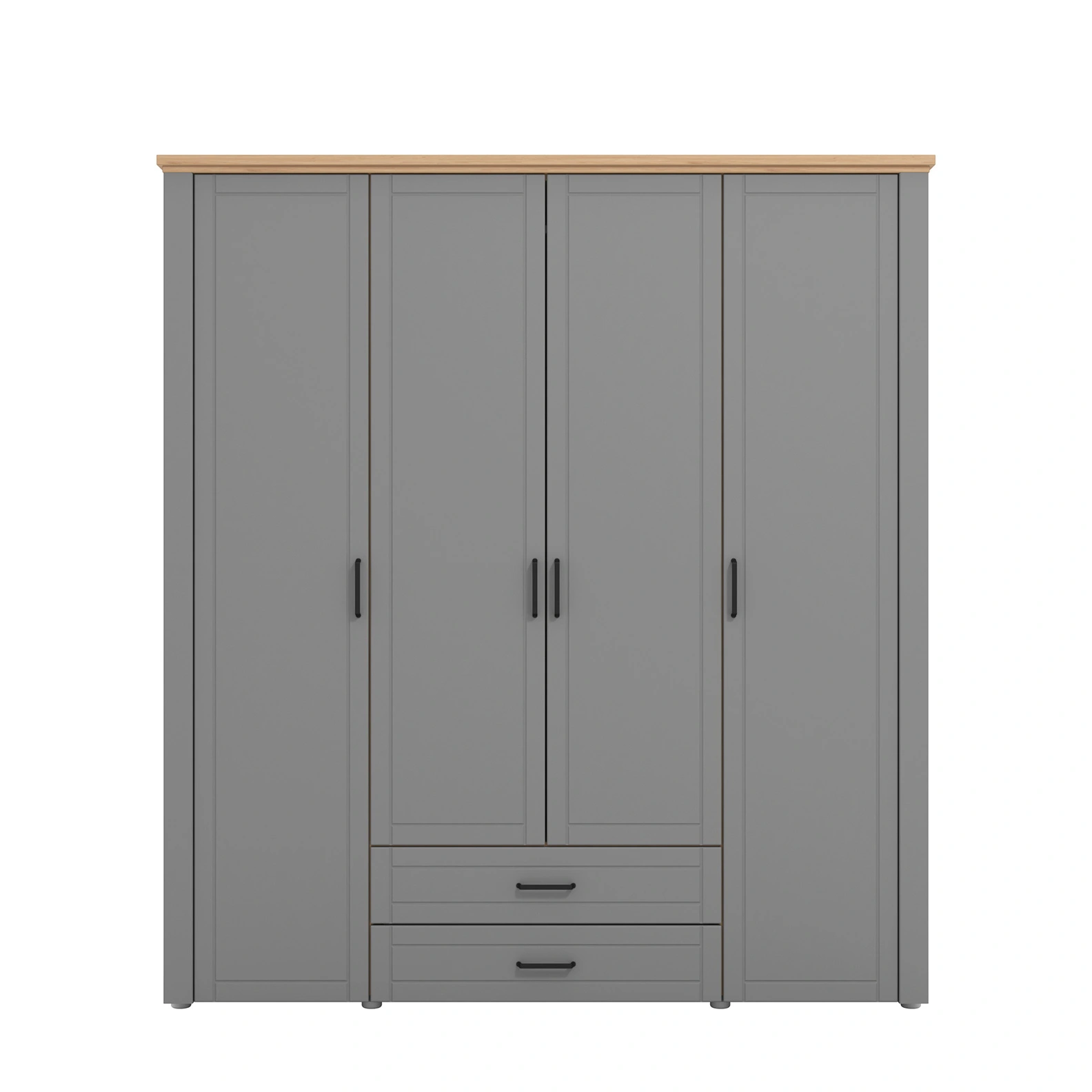 armadio grafite e rovere