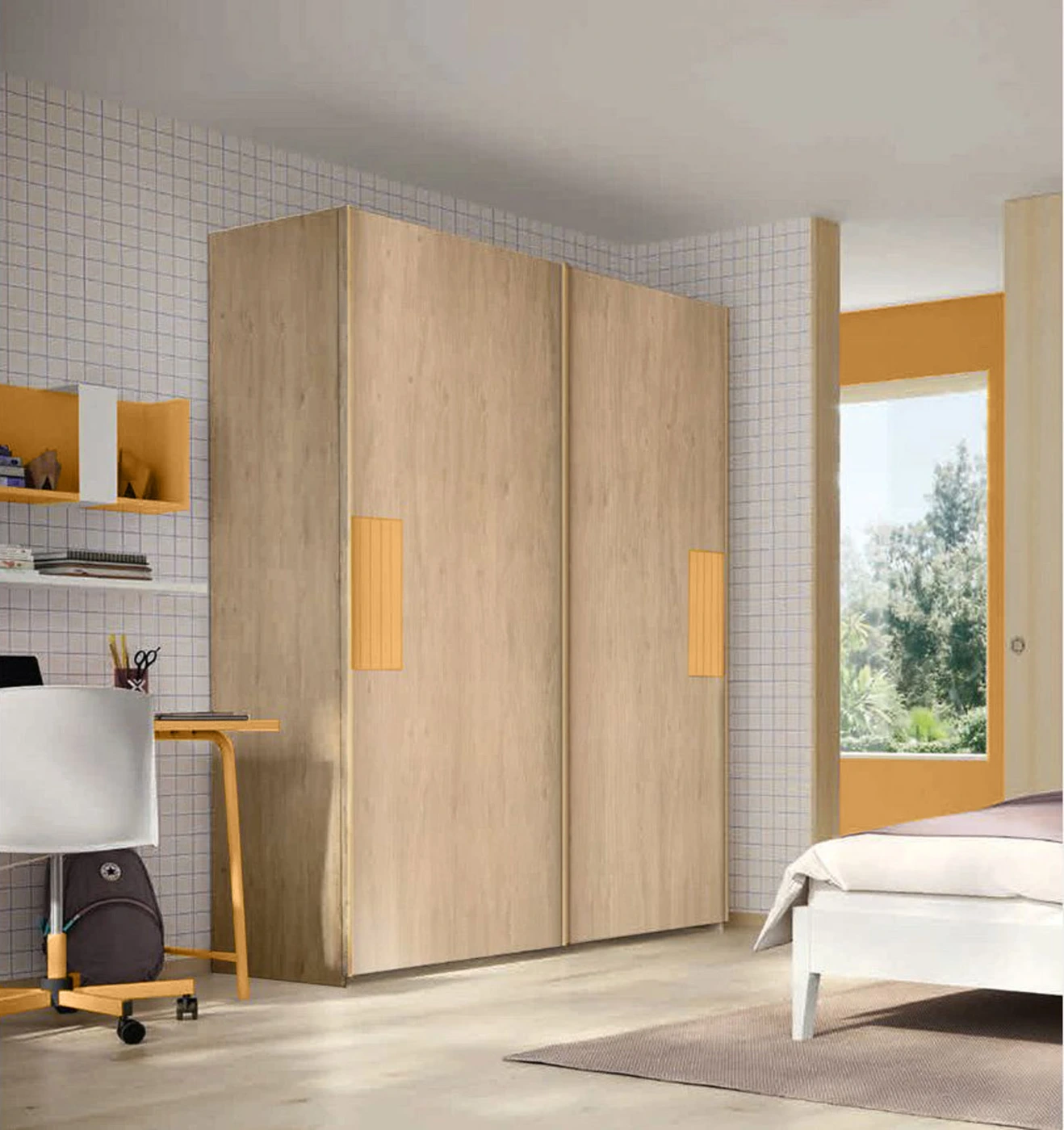 Armadio scorrevole Royal oak e Miele