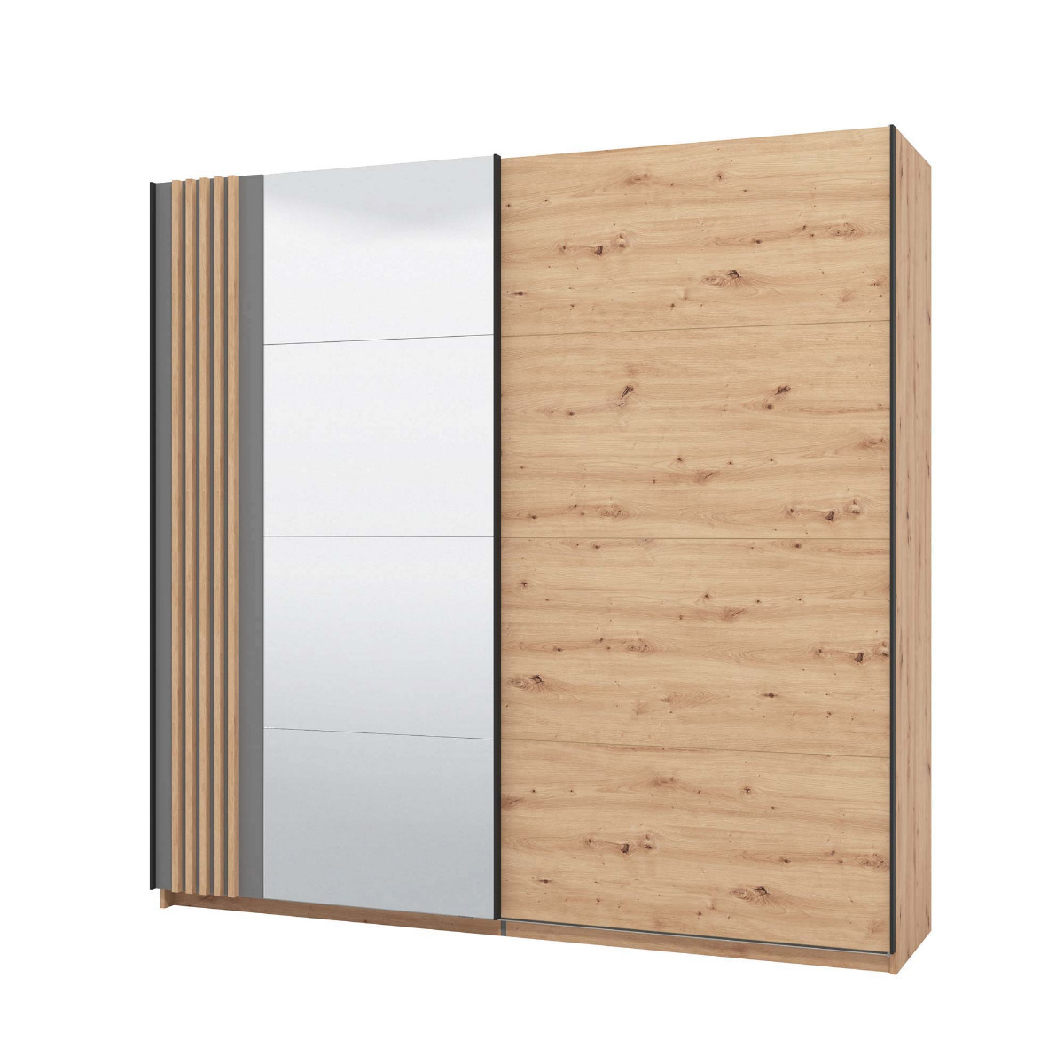 armadio rovere grigio moderno