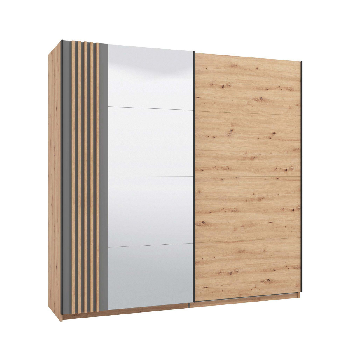 armadio rovere grigio moderno