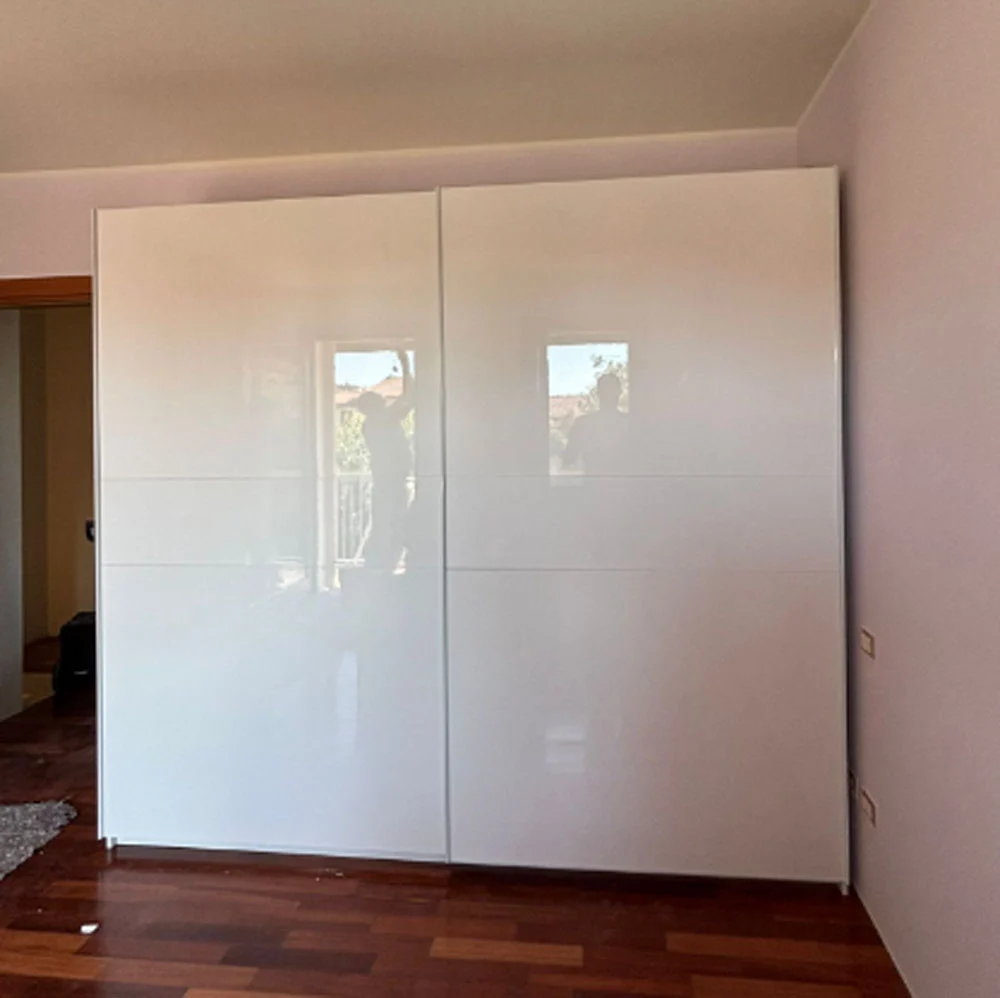 armadio bianco moderno laccato