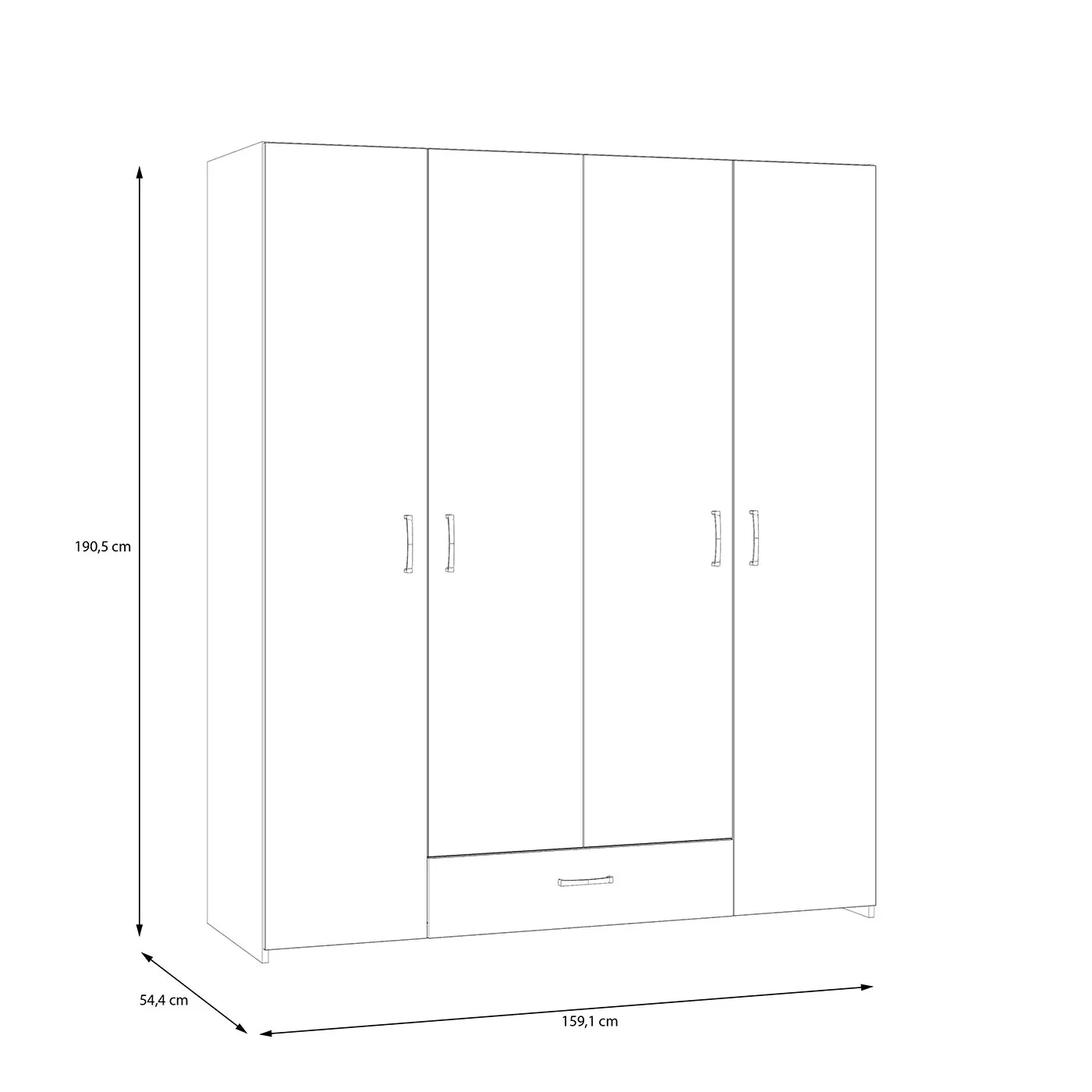 armadio promozione bianco