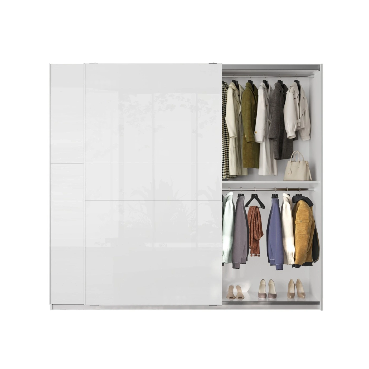 armadio bianco moderno laccato