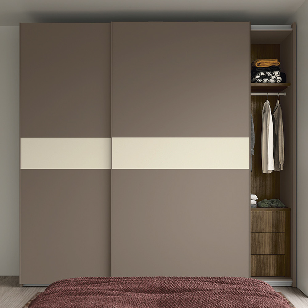 armadio scorrevole con fascia desert