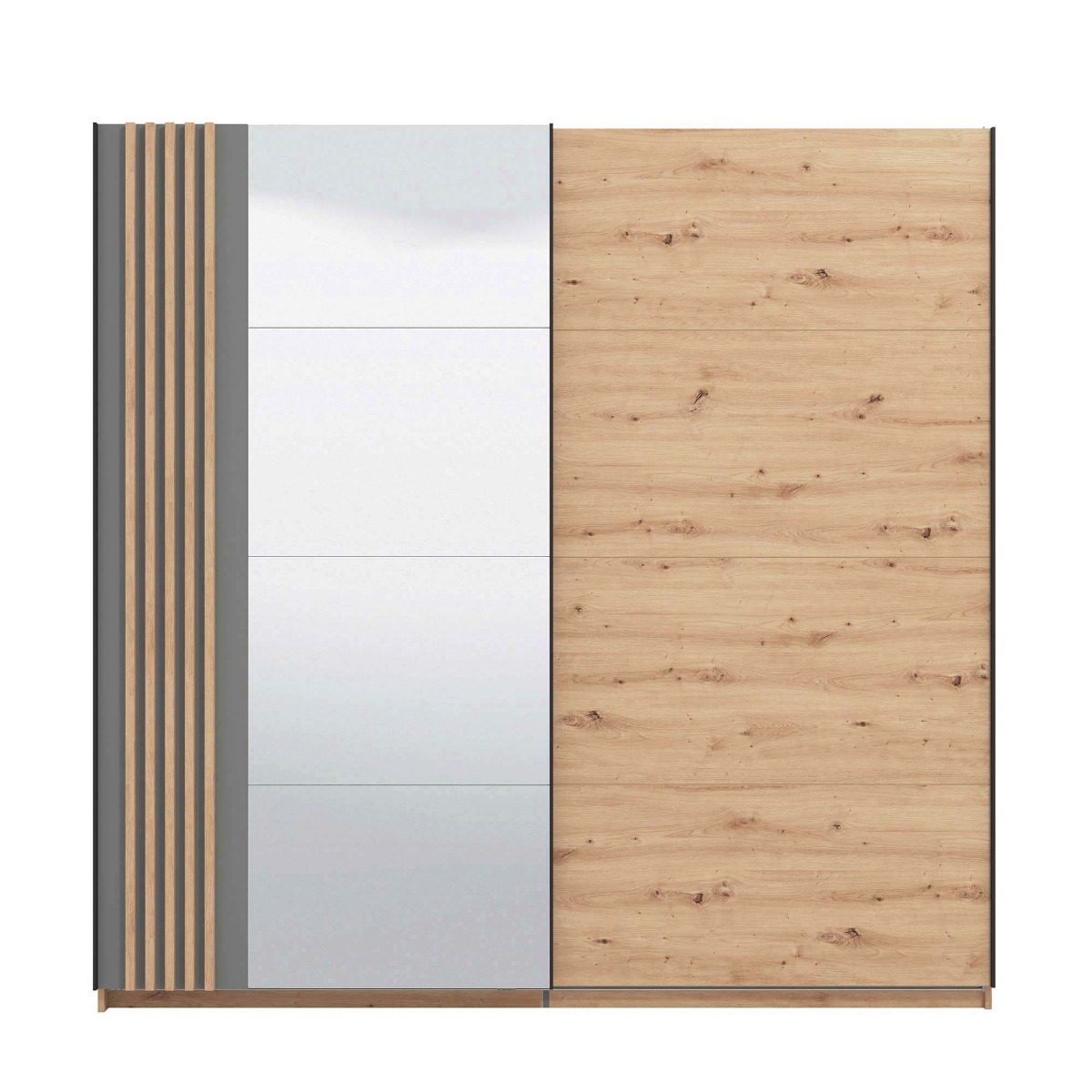 armadio rovere grigio moderno