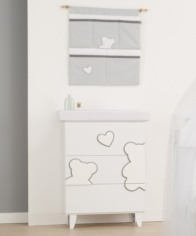 Bagnetto Winnie per neonati Bianco con decori orsetto