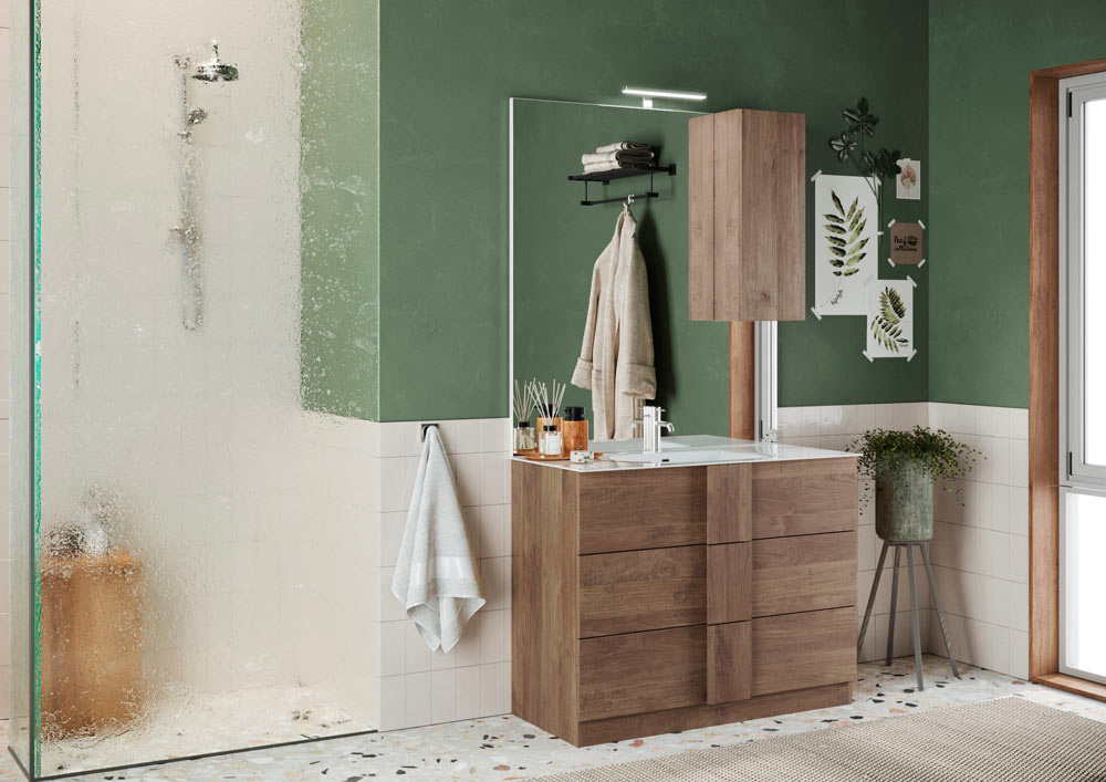 mobile bagno legno moderno