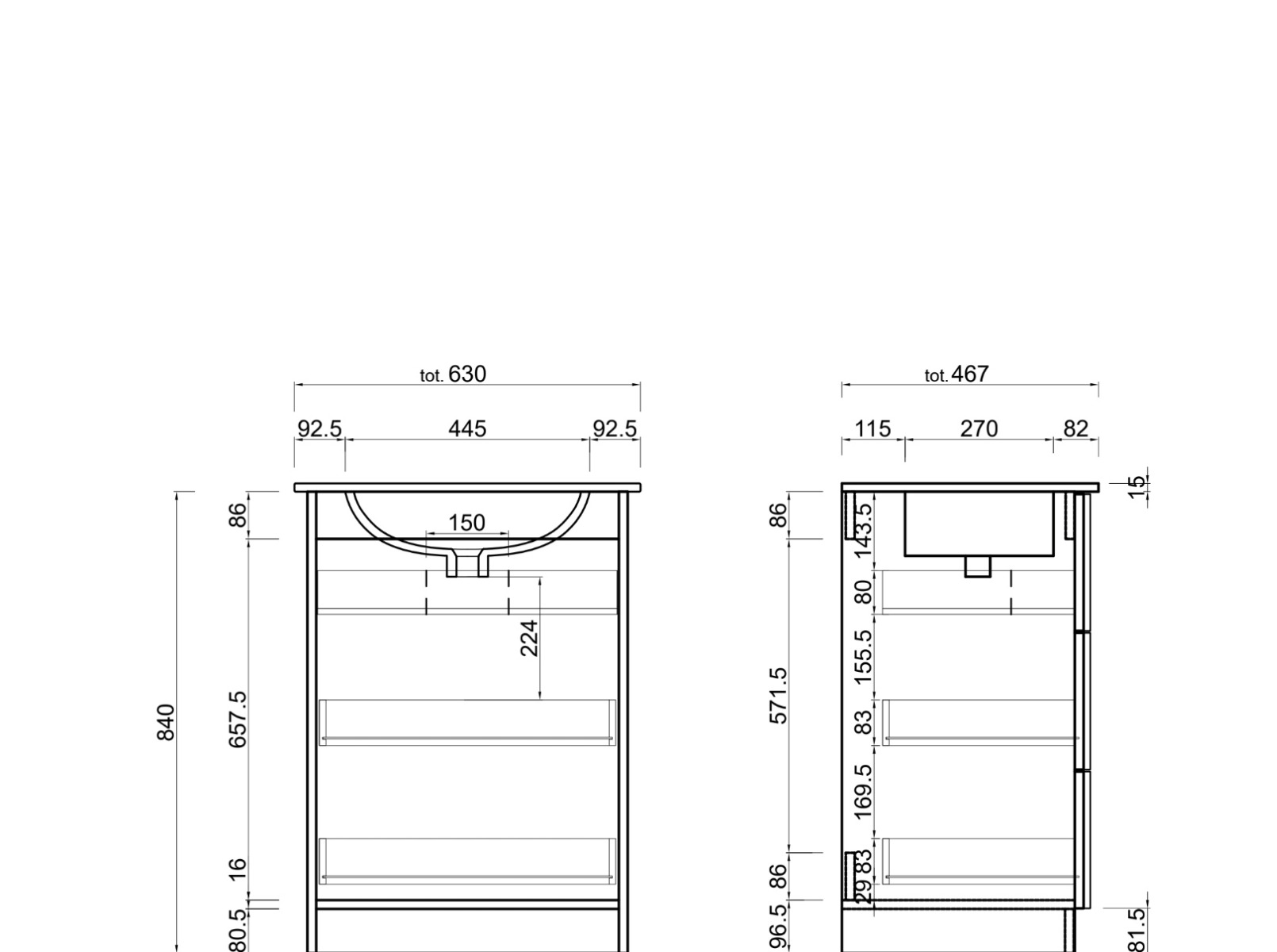 mobile bagno legno moderno