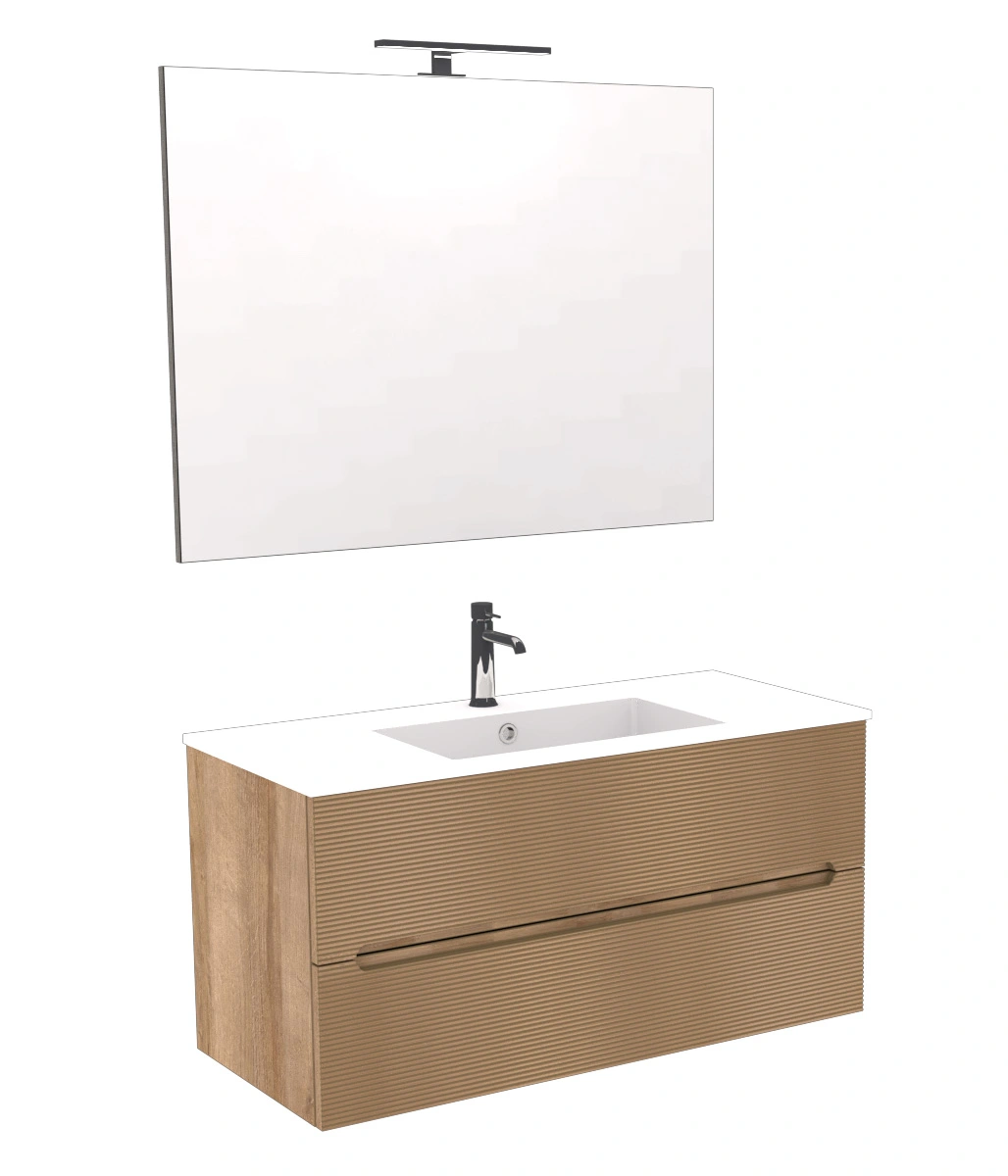 bagno moderno rovere rigato