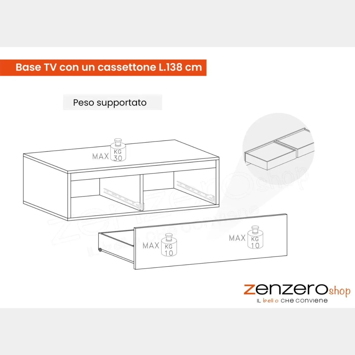 Parete attrezzata moderna con pannello tv, L.330 H.186, Cashmere e Travertino