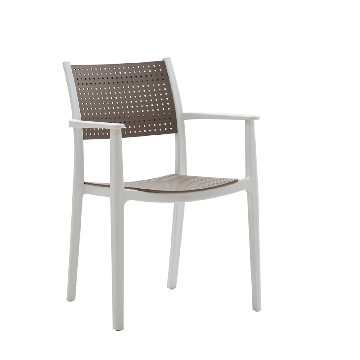 Poltrona colore bianco e marrone