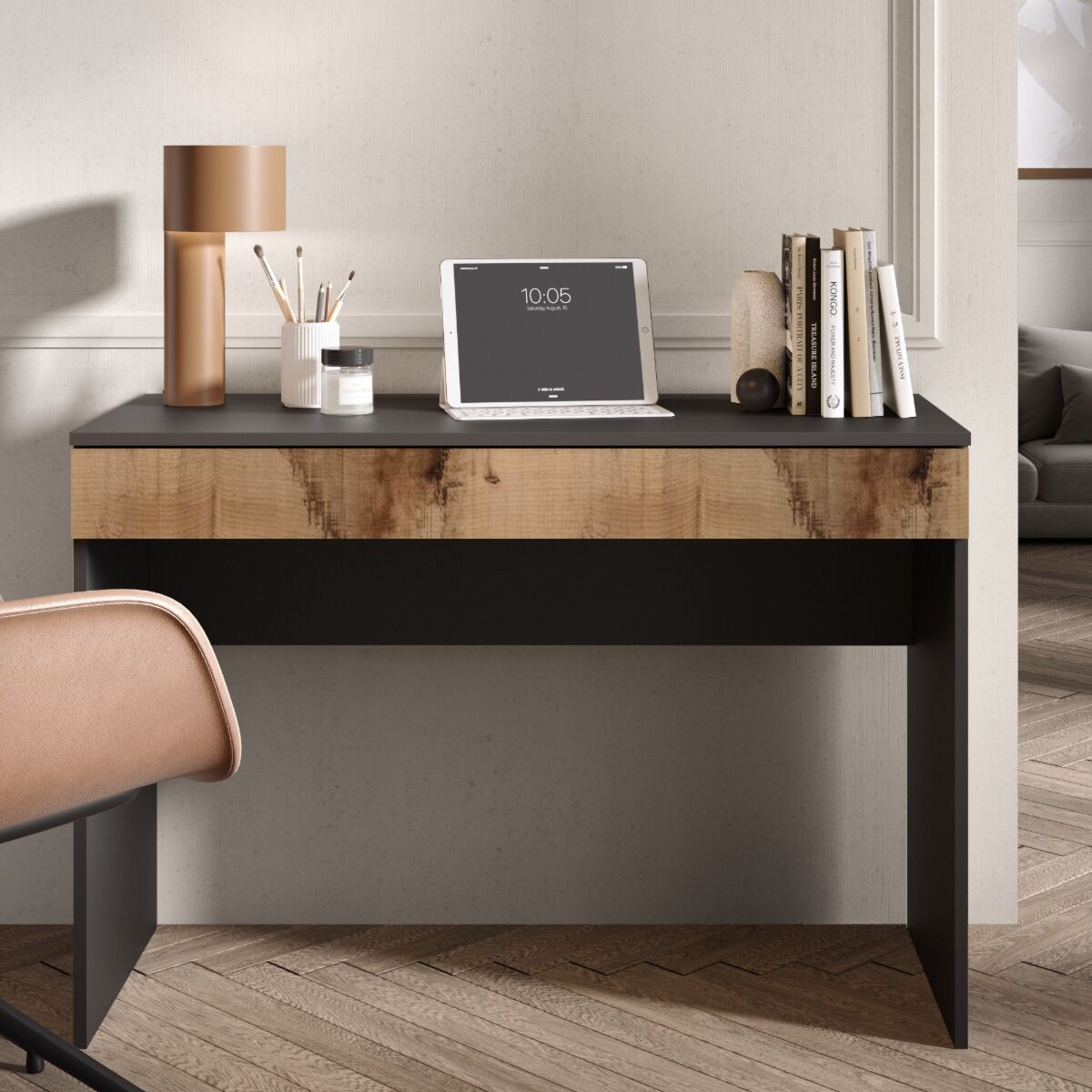 Ufficio Made in Italy composto da una madia, armadietto e una scrivania