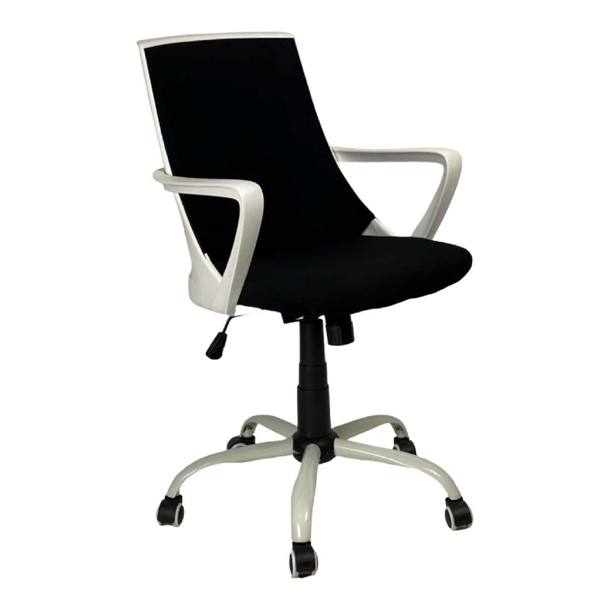 offerta Poltrona da ufficio moderna semi-direzionale, Nera e bianca