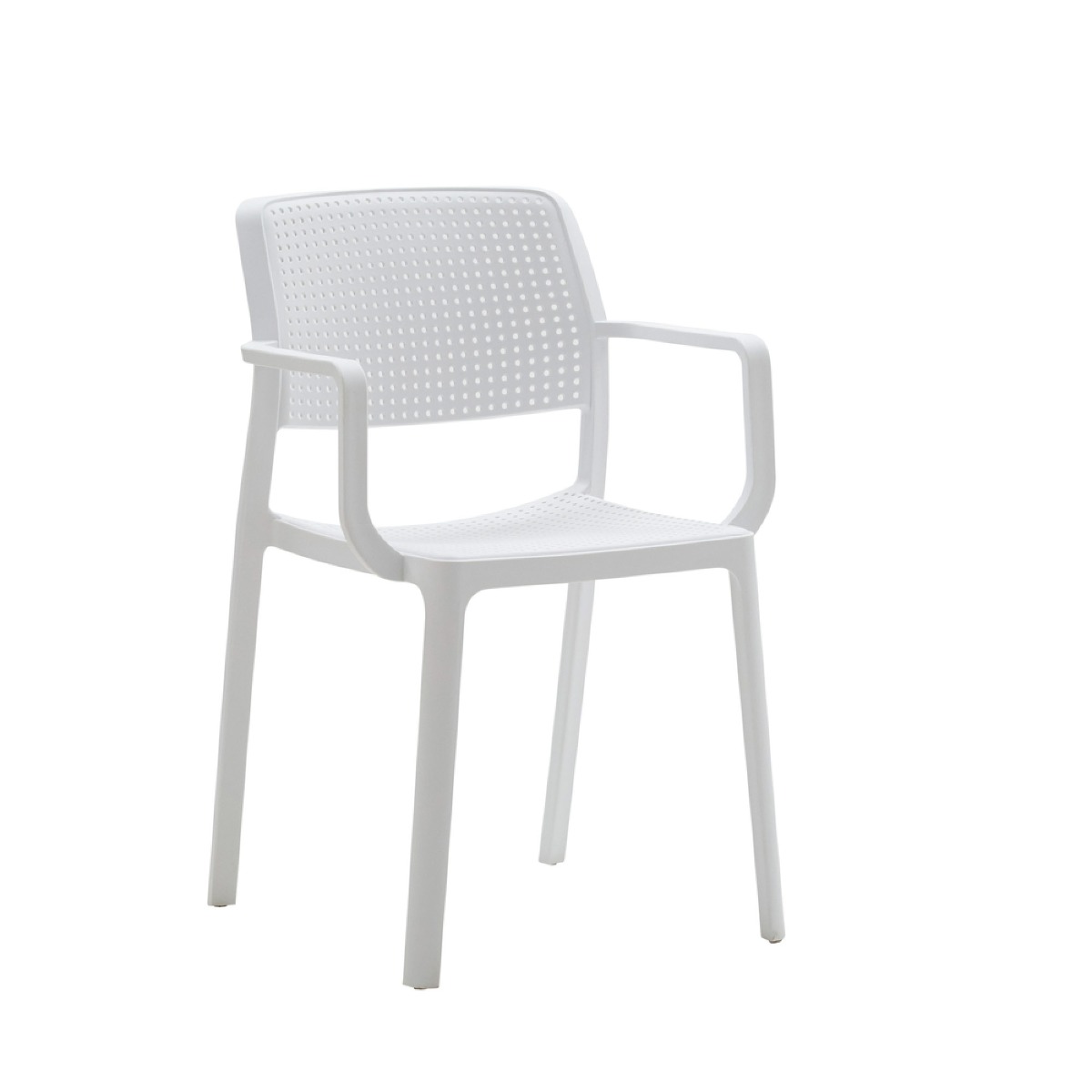 Conveniente Sedia da giardino, colore Bianco