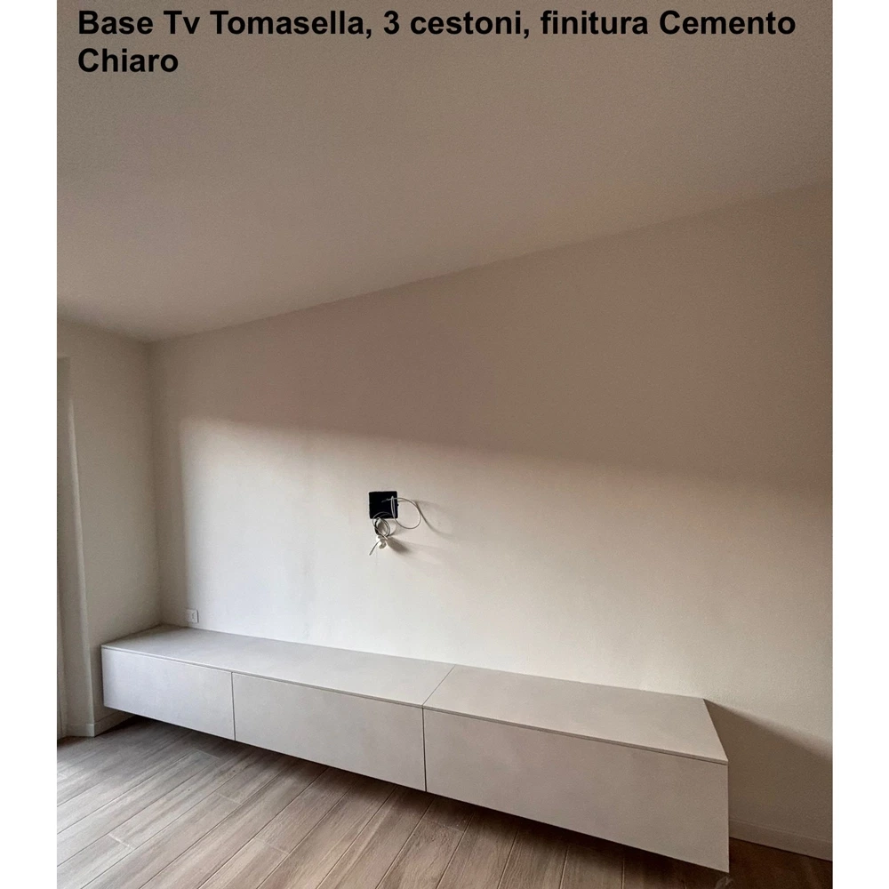 Base Tv Tomasella, 3 cestoni, finitura Marna