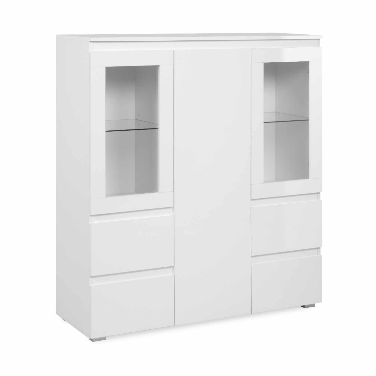  Vetrina bassa 3 ante e 4 cassetti