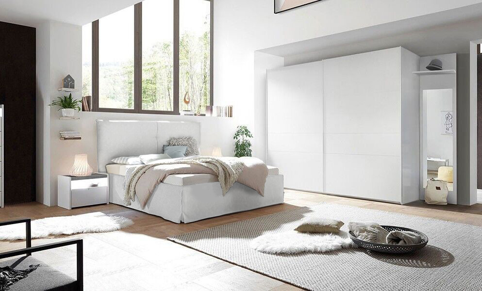 Scontatissima! Camera matrimoniale moderna bianca opaca e cemento