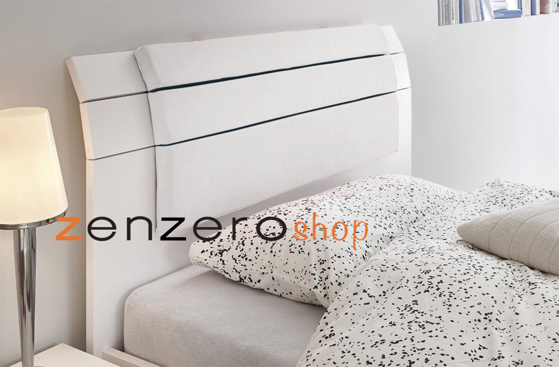 Letto singolo Like in legno bianco