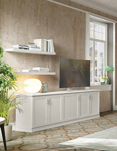 Mobile credenza Classic con 5 ante  in finitura Bucaneve