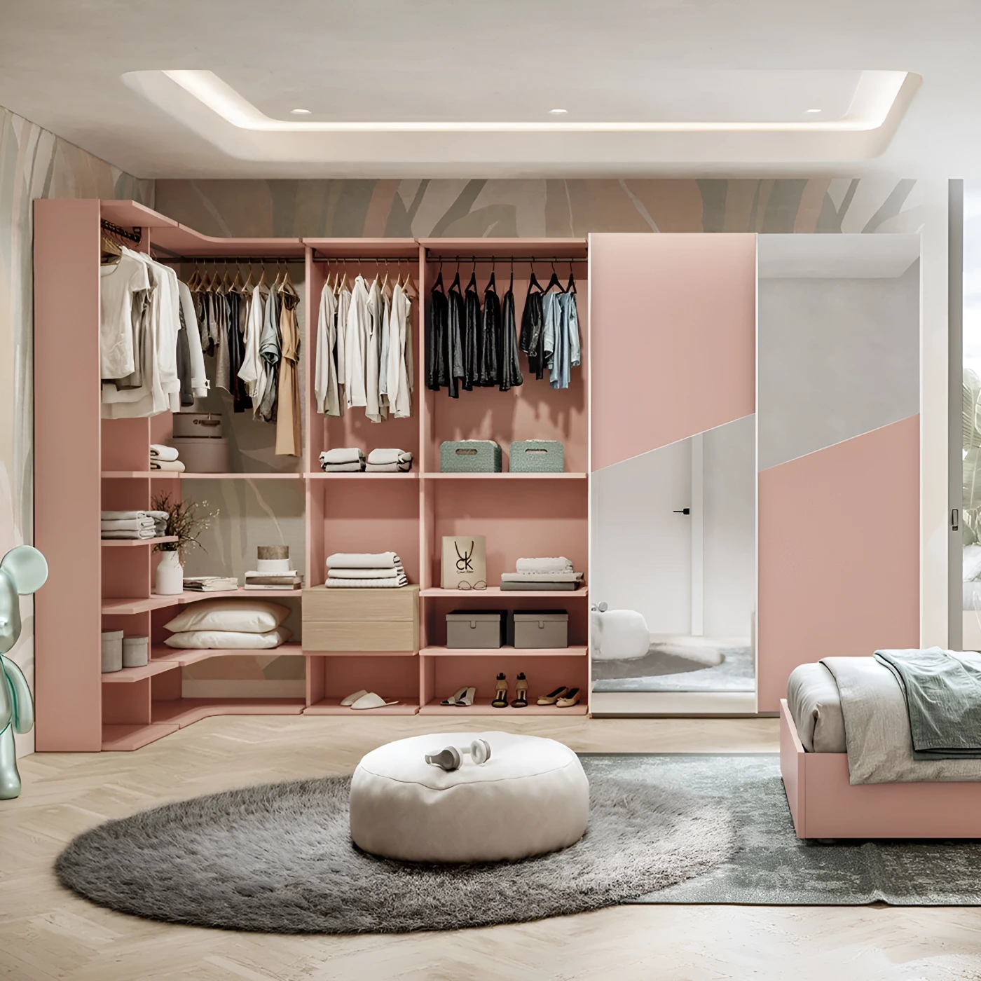 cabina a giorno rosa