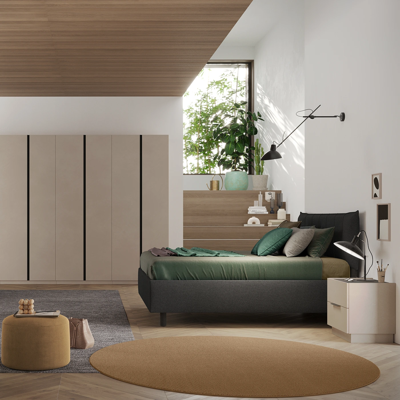 camera con 8 ante battenti