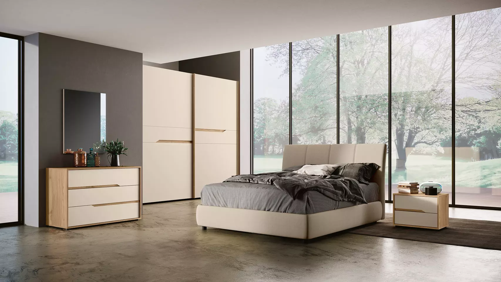 camera orzo e noce matrimoniale