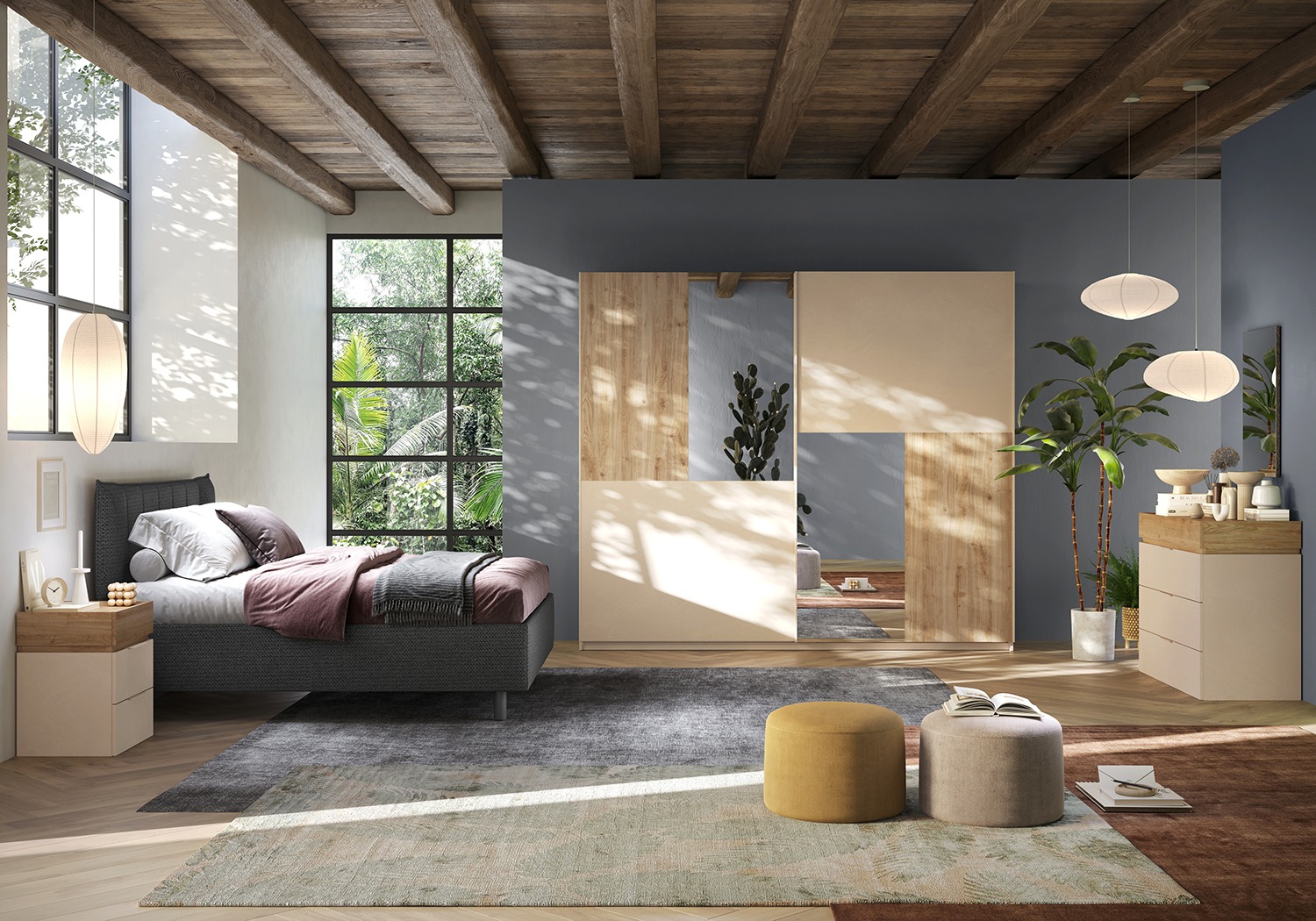 letto contenitore fumo