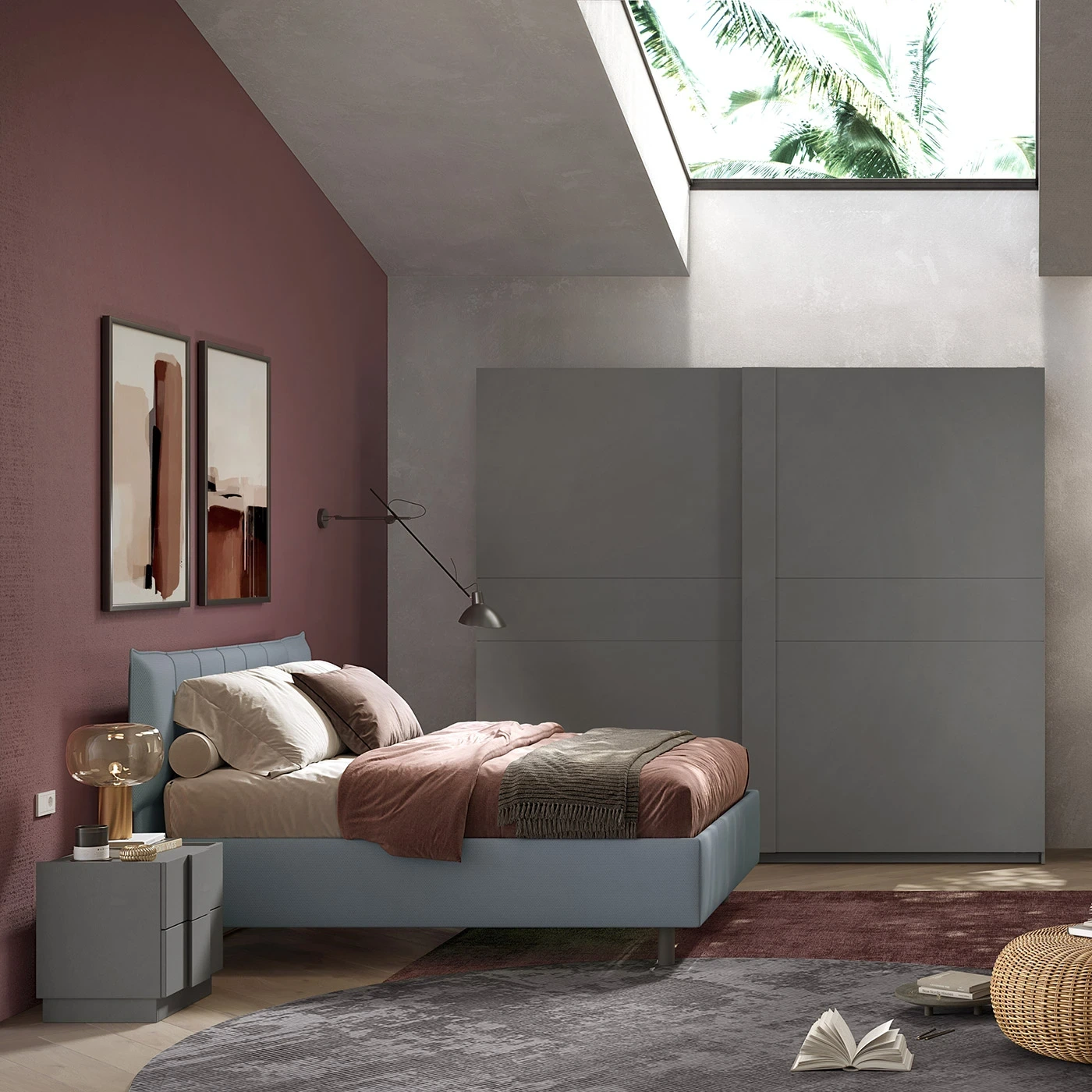 camera da letto ardesia