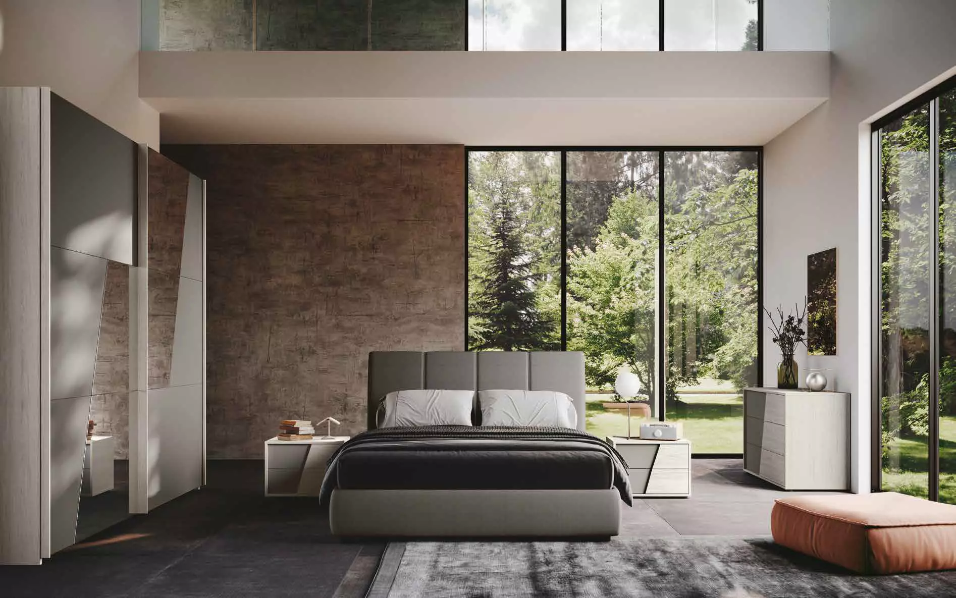 camera completa con letto contenitore