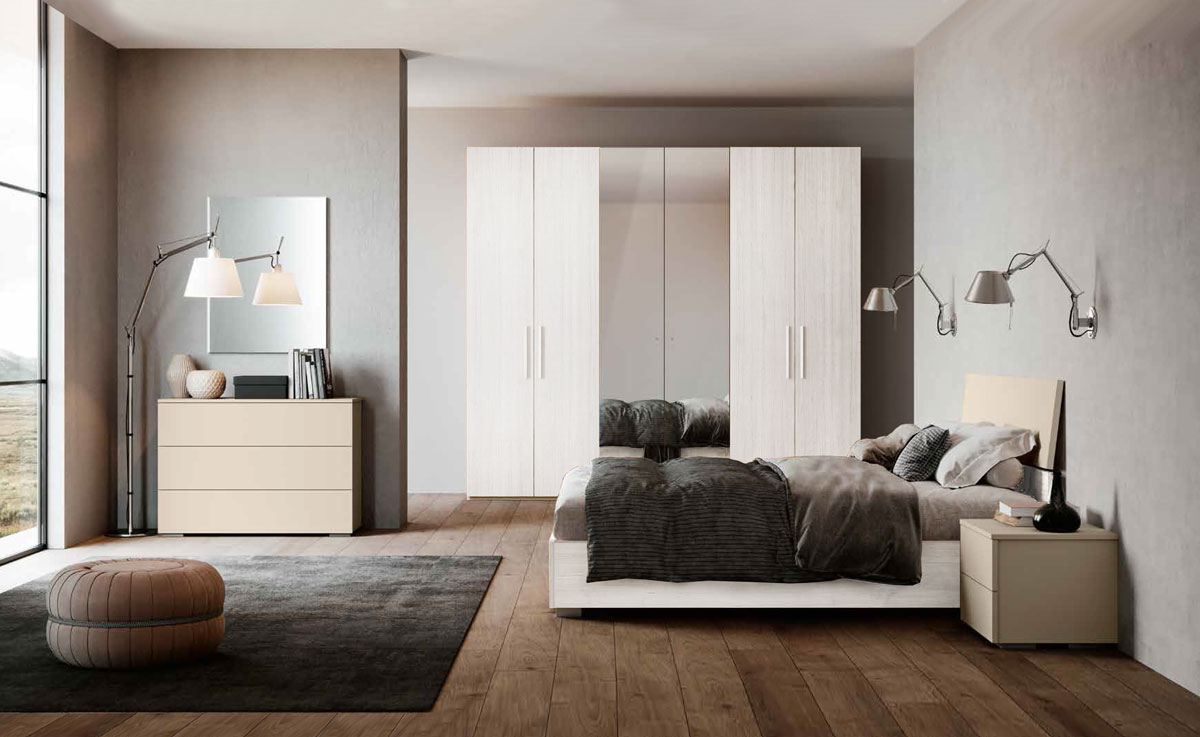 Camera matrimoniale completa Bianco altea e Orzo