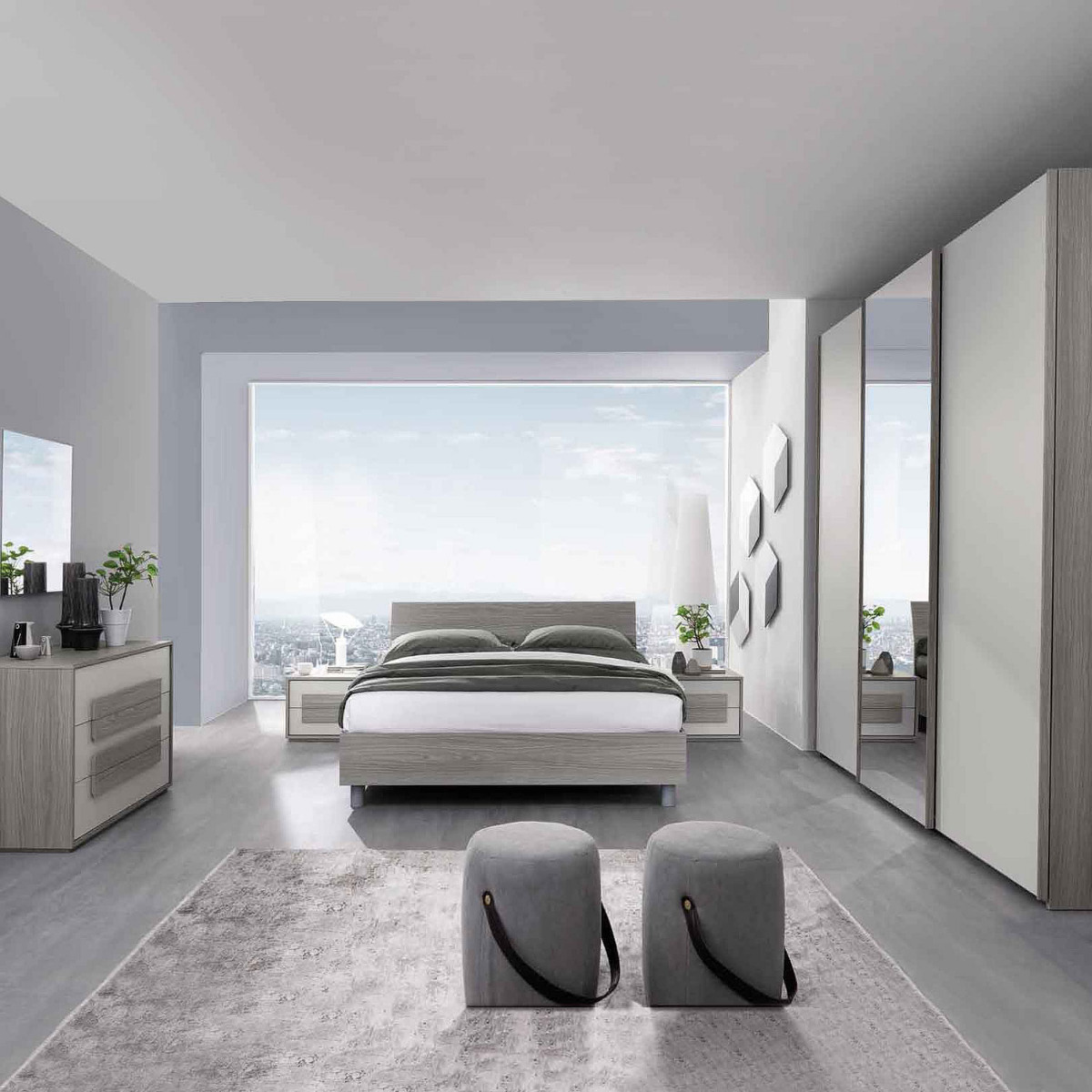 camera da letto cenere