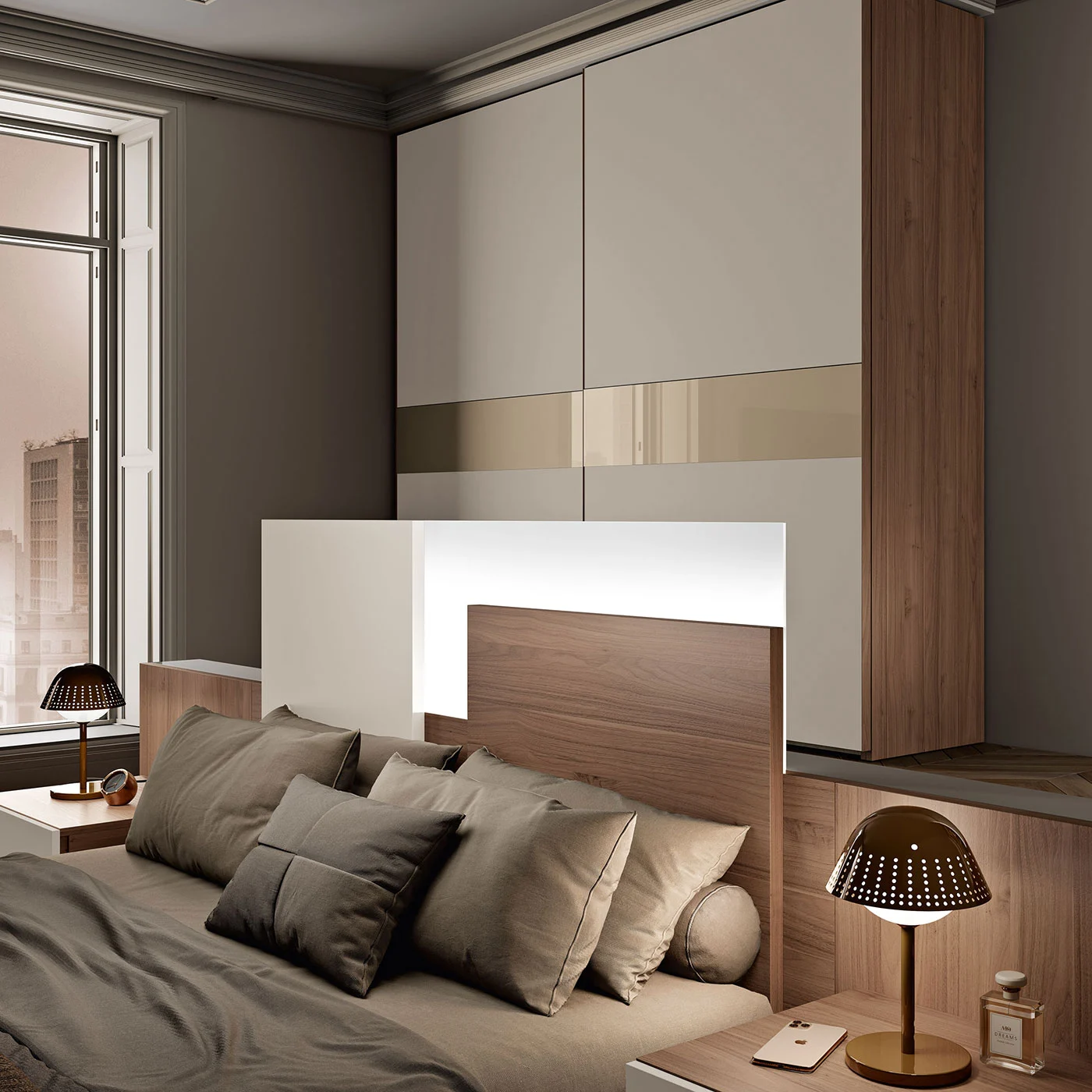 Camera matrimoniale, Sequoia honey e Corda, collezione Apache Zenzero Shop