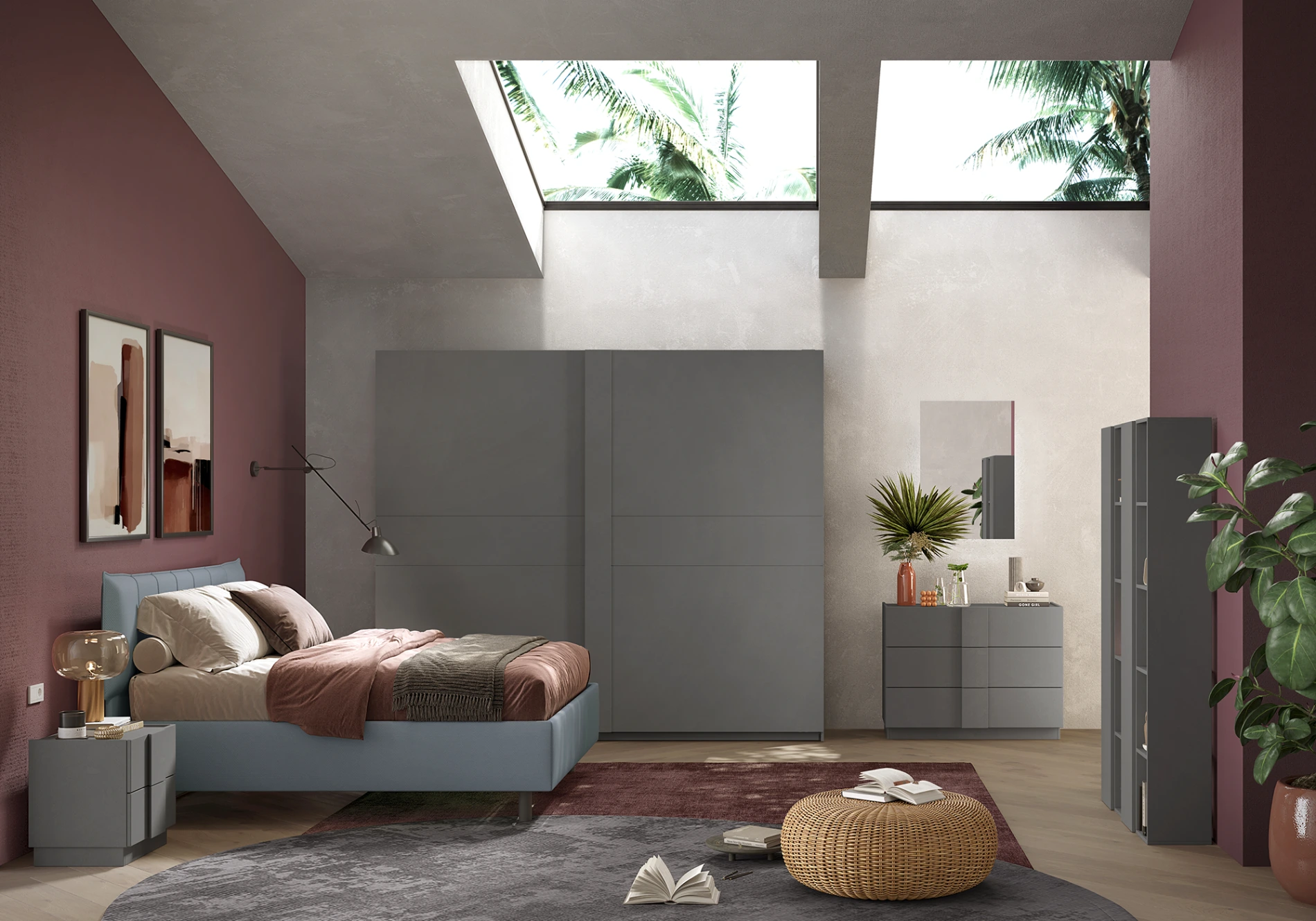 camera da letto ardesia