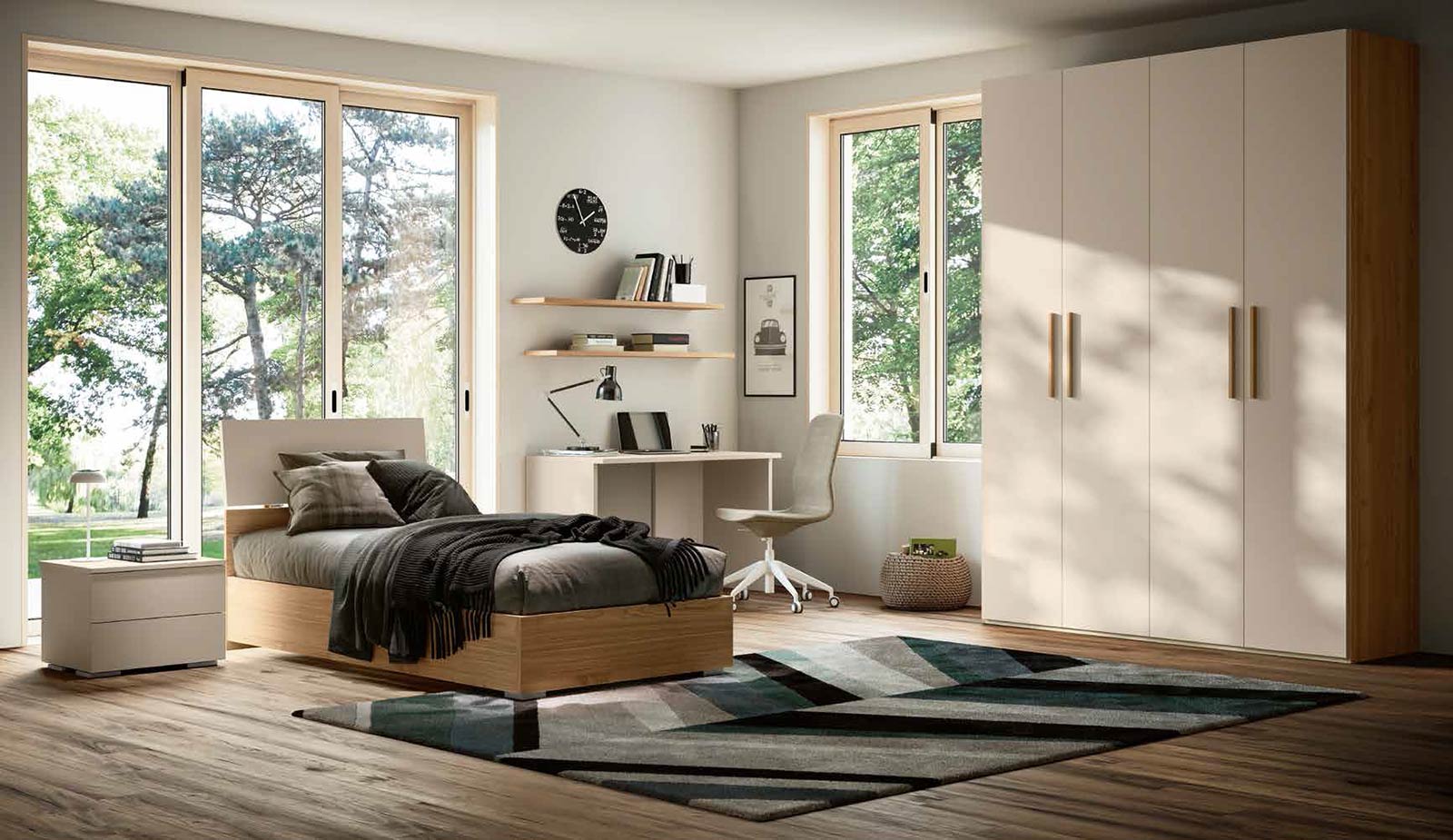 cameretta con scrivania in Orzo