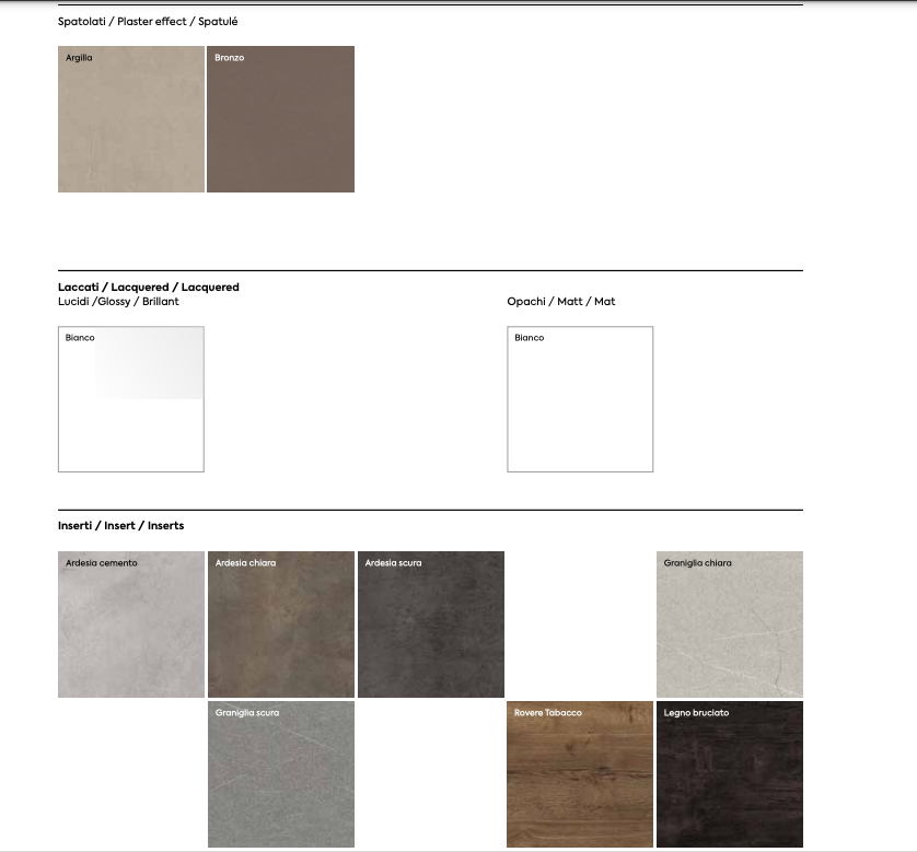 Camera matrimoniale scontata Island in finitura Noce moro e Graniglia chiara