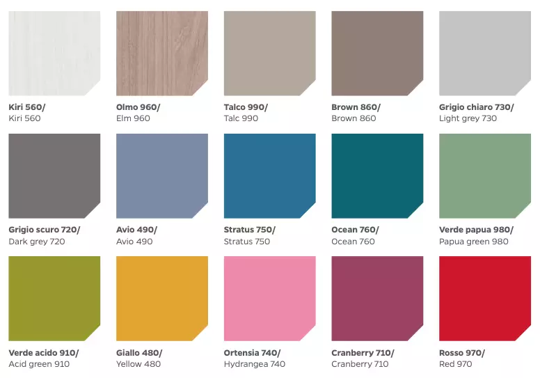 Letto Alberto una piazza e mezza, Olmo e Turchese