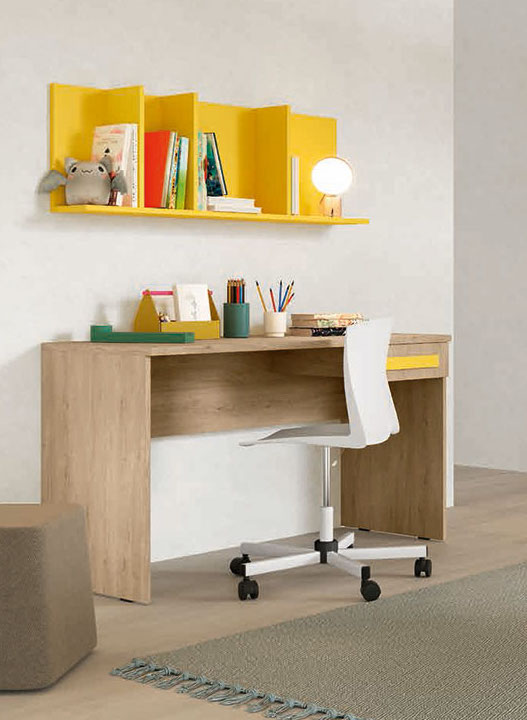 Scrivania Royal oak per camerette con cassetto