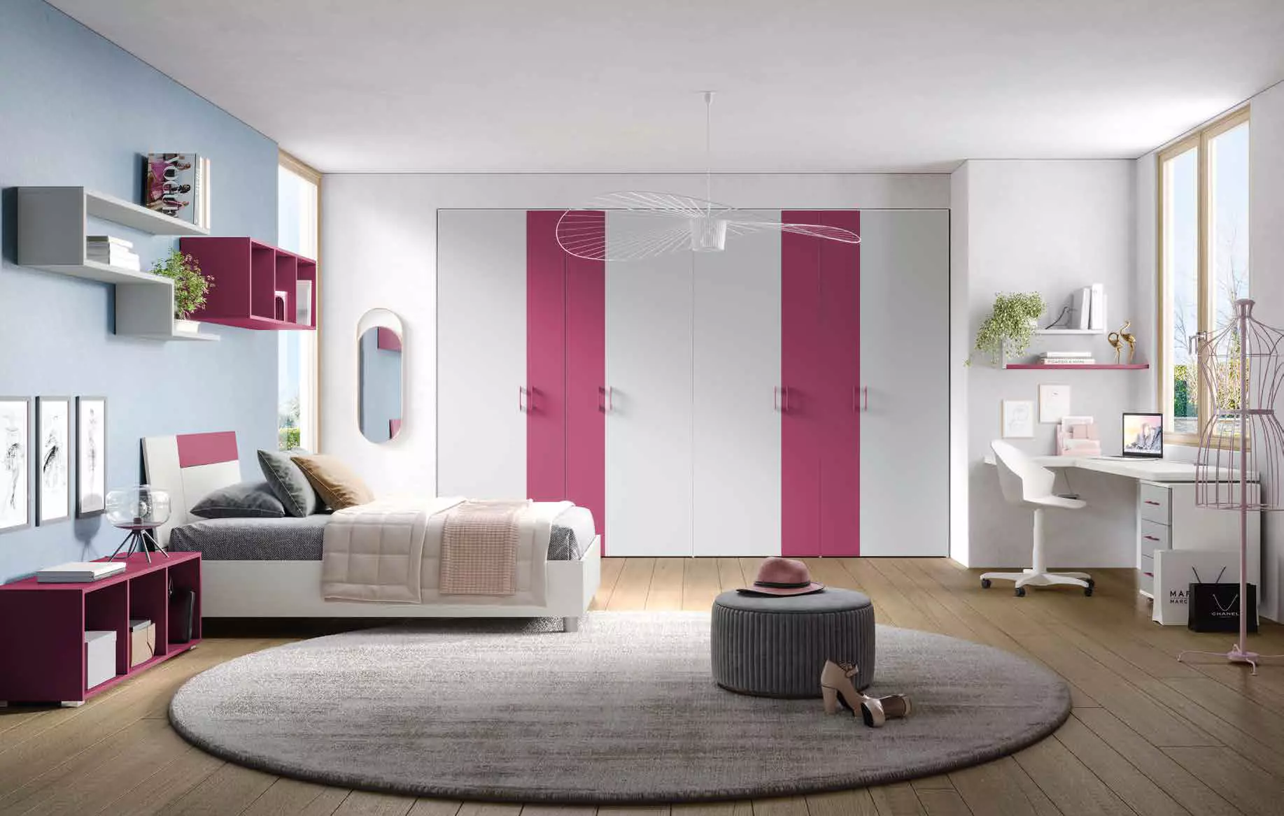 camera ragazze fucsia