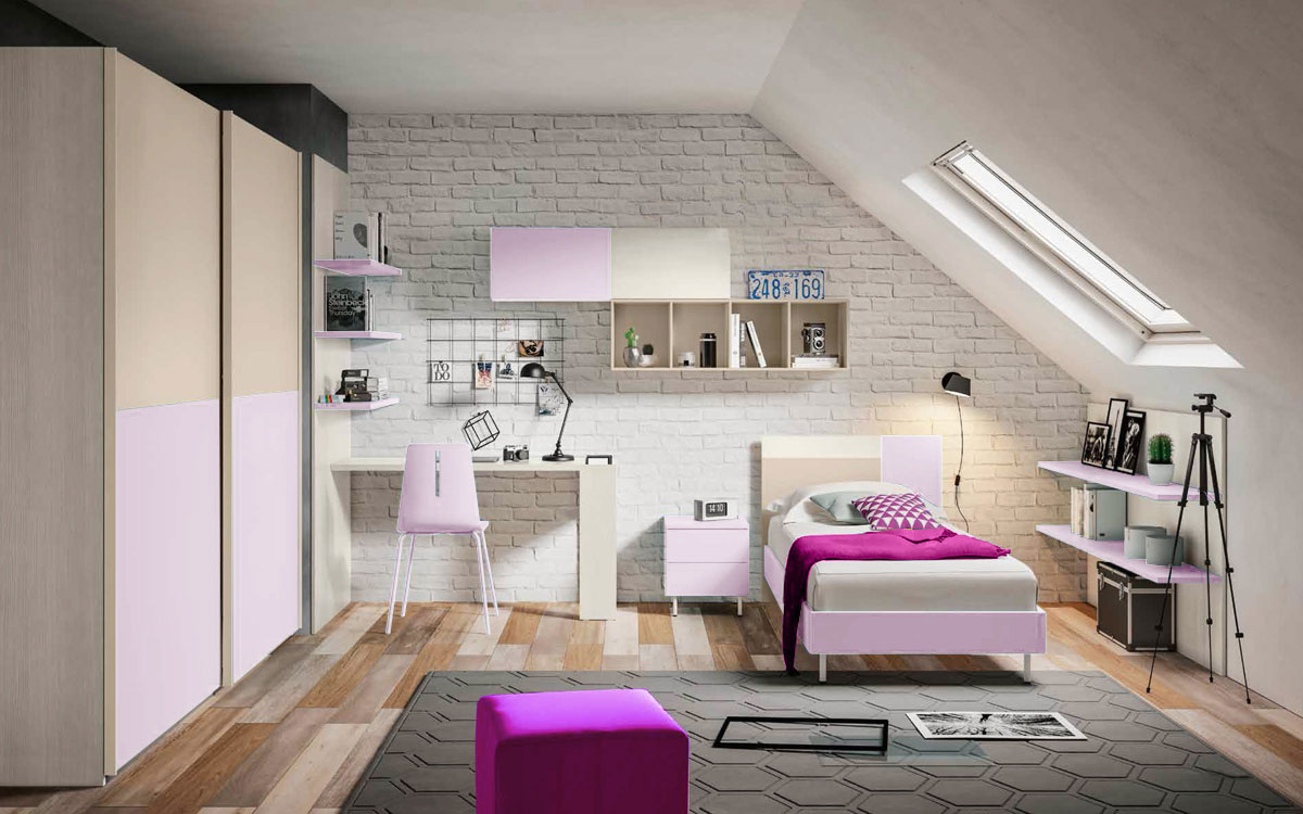 cameretta rosa x bambina