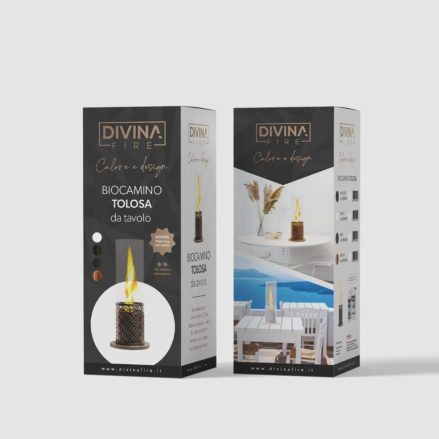 camino a bioetanolo da tavolo