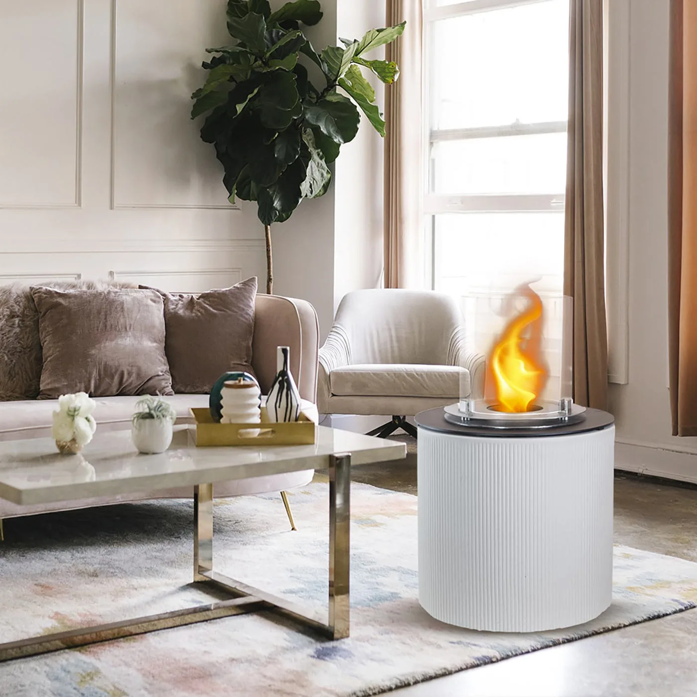 camino braciere bianco perla scontato