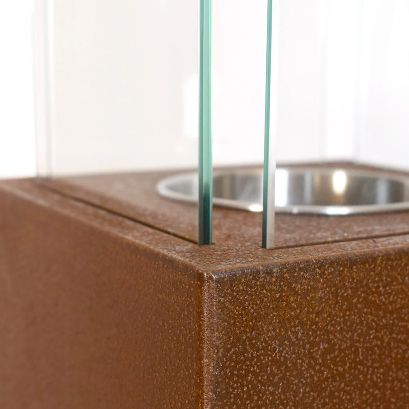 Camino a bioetanolo ruggine da esterno